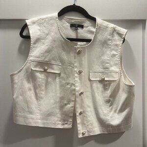7 For all Mankind White Vest